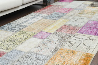 Patchwork Custom Wide Runner Rug - Thumbnail