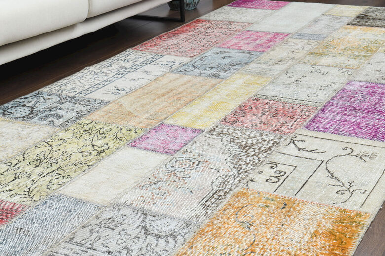 Patchwork Custom Wide Runner Rug