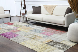 Patchwork Custom Wide Runner Rug - Thumbnail