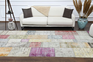 Patchwork Custom Wide Runner Rug - Thumbnail