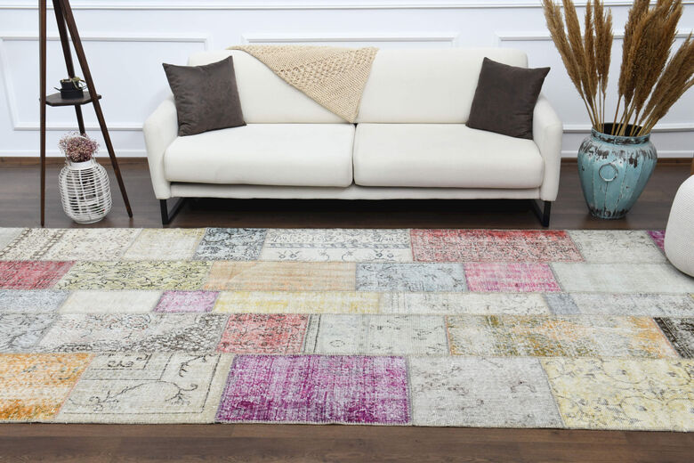 Patchwork Custom Wide Runner Rug