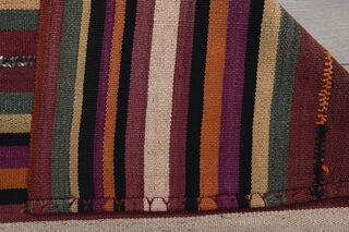 Flatweave Striped Vintage Rug - Thumbnail