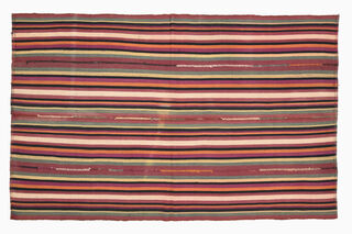 Flatweave Striped Vintage Rug - Thumbnail