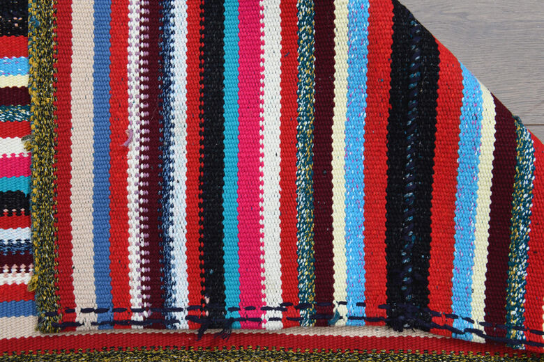 Striped Kilim Vintage Rug