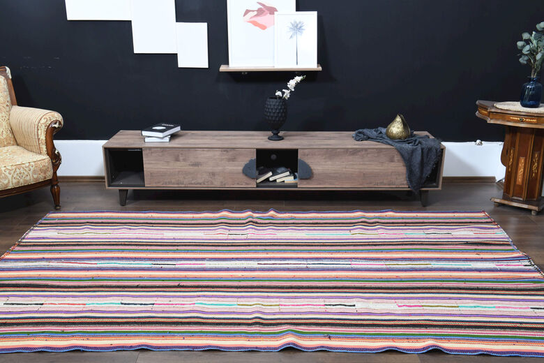 Striped Vintage Kilim Rug