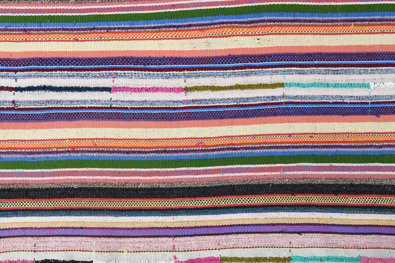 Striped Vintage Kilim Rug