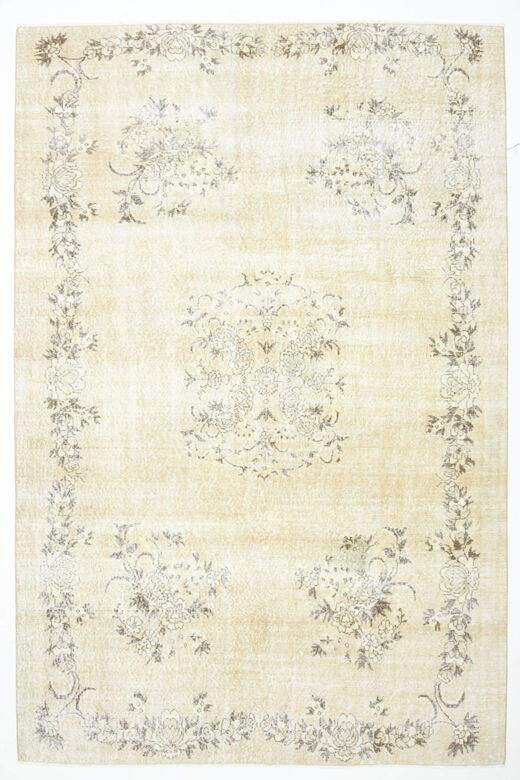 Handmade Vintage Oushak Area Rug