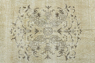 Handmade Vintage Oushak Area Rug - Thumbnail