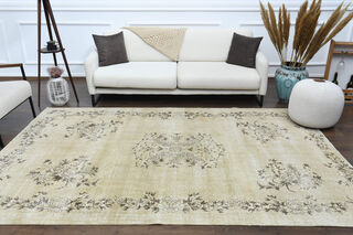 Handmade Vintage Oushak Area Rug - Thumbnail