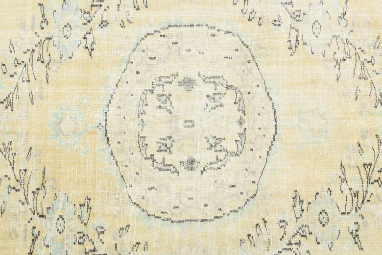 Muted Vintage Area Anatolian Rug