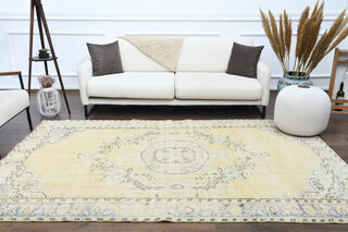 Muted Vintage Area Anatolian Rug - Thumbnail
