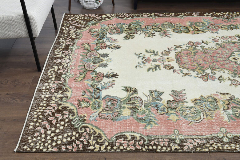 Handmade Vintage Area Anatolian Rug