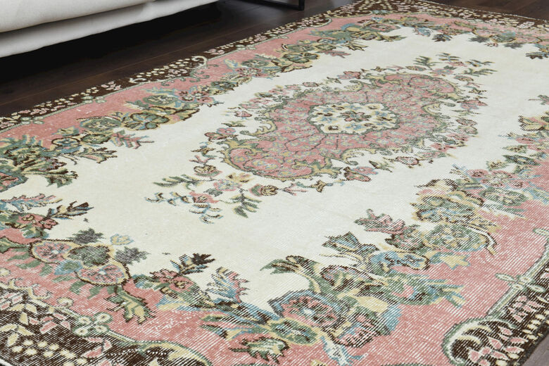 Handmade Vintage Area Anatolian Rug