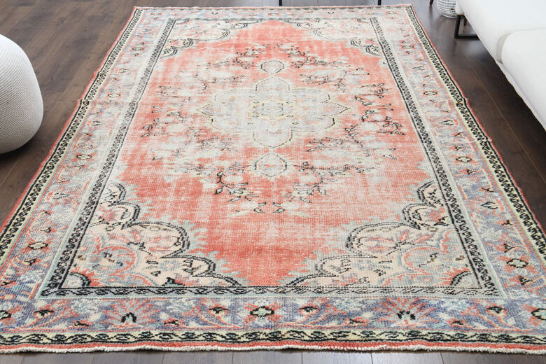 Handmade Vintage Area Anatolian Rug