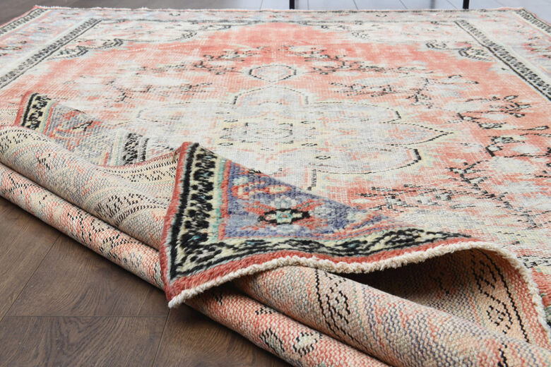 Handmade Vintage Area Anatolian Rug