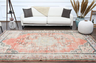 Handmade Vintage Area Anatolian Rug - Thumbnail