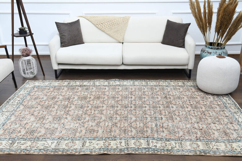 Handmade Vintage Hereke Area Rug