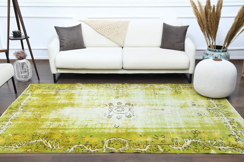 Pistachio - Distressed Vintage Area Rug