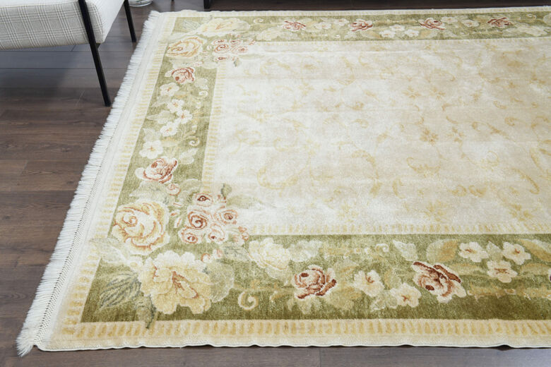 Square Framed Vintage Area Rug