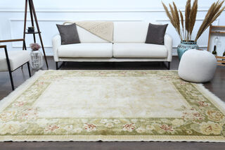 Square Framed Vintage Area Rug - Thumbnail