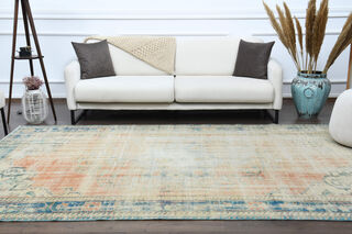 Handmade Antique Distressed Anatolian Area Rug - Thumbnail