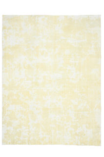 Solid Cream Colored Anatolian Vintage Rug - Thumbnail