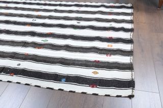 Handmade Flatweave Vintage Rug - Thumbnail