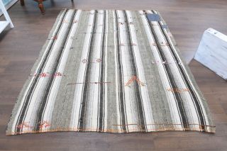 Handmade Turkish Area Vintage Rug - Thumbnail