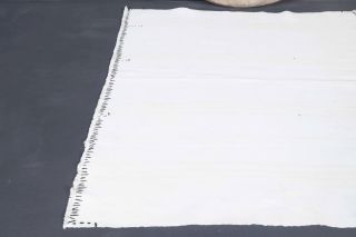 White Flatweave Carpet - Thumbnail