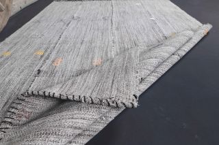 Handmade Vintage Flatweave Rug - Thumbnail