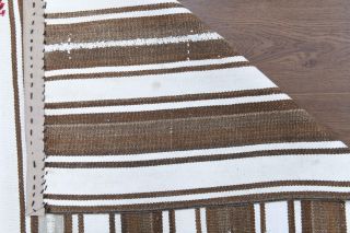 Handmade Vintage Flatweave Rug - Thumbnail