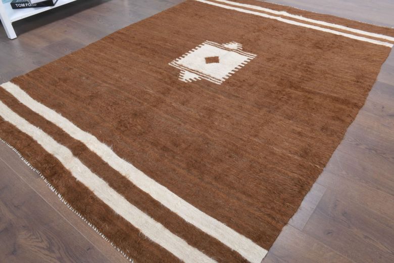 Vintage Oushak Flatweave Rug