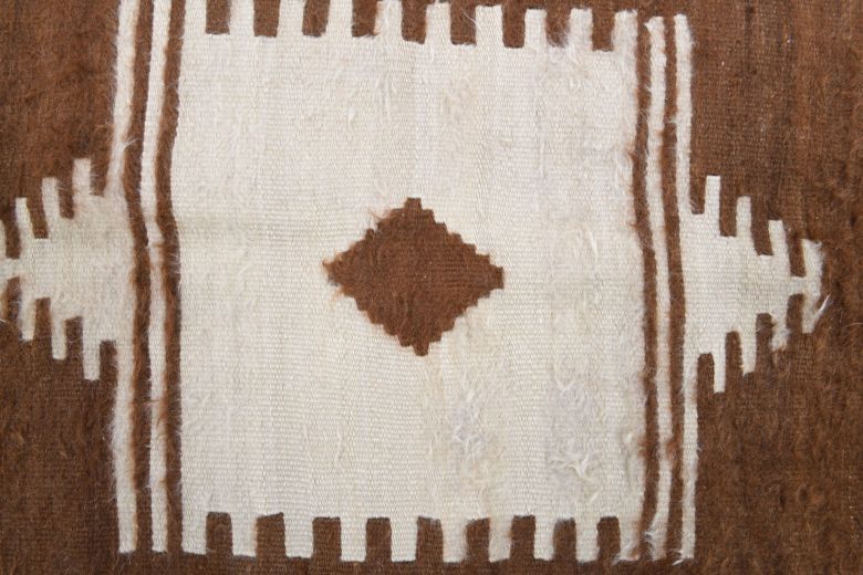 Vintage Oushak Flatweave Rug