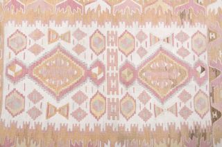 Pastel Colored Handmade Vintage Rug - Thumbnail