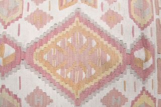 Pastel Colored Handmade Vintage Rug - Thumbnail