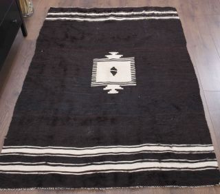 Handmade Vintage Flatweave Rug - Thumbnail