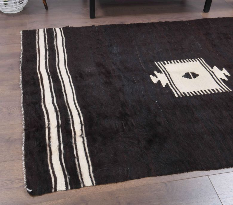 Handmade Vintage Flatweave Rug