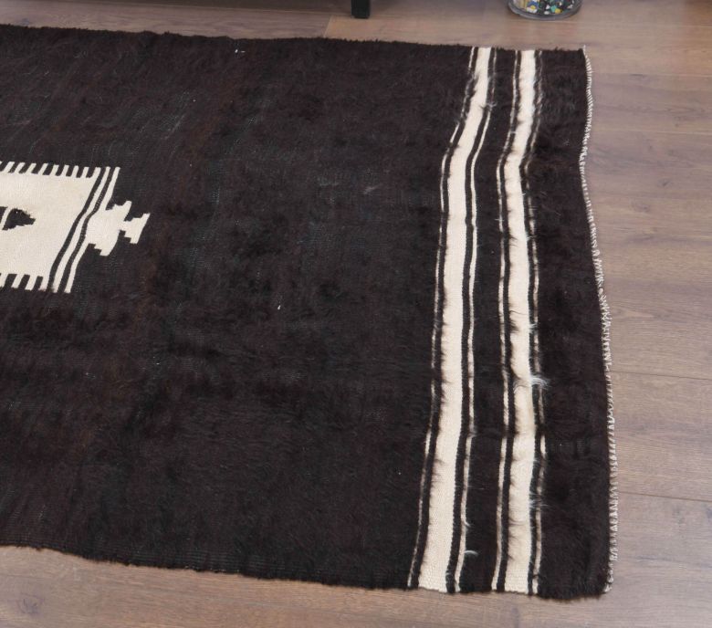 Handmade Vintage Flatweave Rug