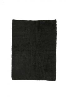 Handmade Vintage Black Kilim Rug - Thumbnail