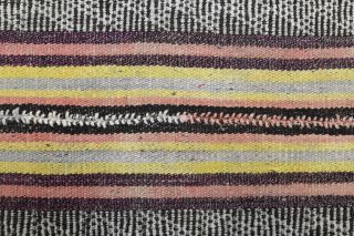 Handmade Vintage Flatweave Rug - Thumbnail