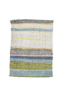 Handmade Vintage Kilim Rug in Pastel Colors - Thumbnail