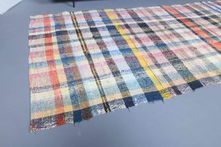 Handmade Vintage Kilim Runner Rug - Thumbnail