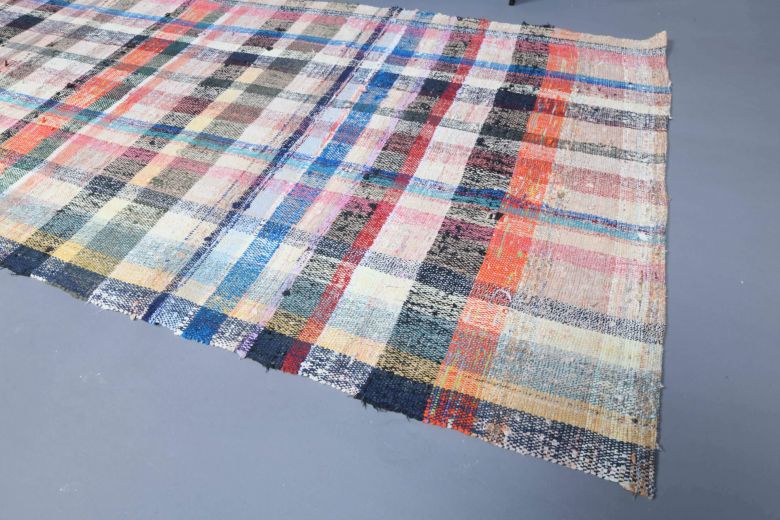 Handmade Vintage Kilim Runner Rug