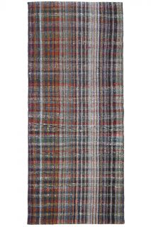 Flatweave Vintage Kilim Rug Runner - Thumbnail