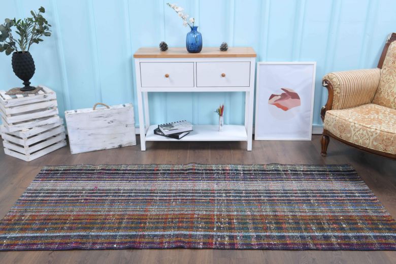Flatweave Vintage Kilim Rug Runner
