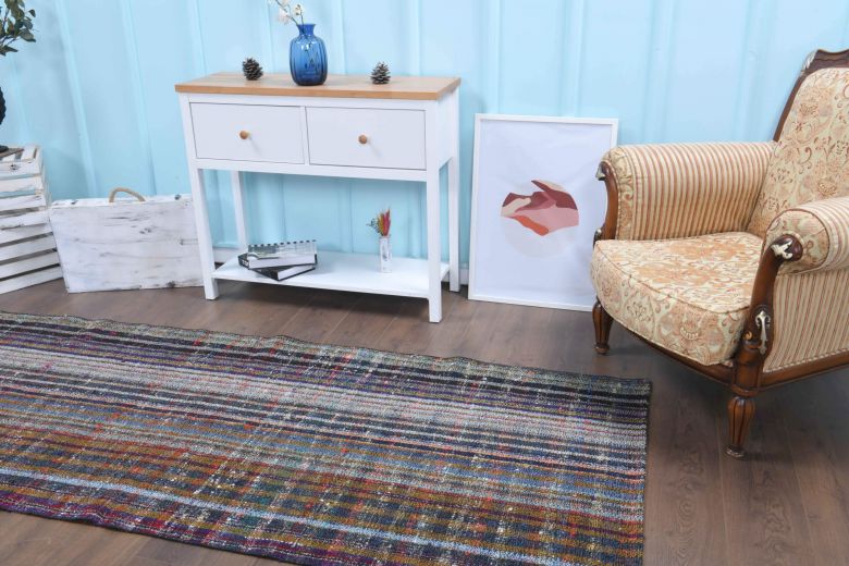 Flatweave Vintage Kilim Rug Runner