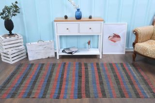 Handmade Vintage Runner Rug - Thumbnail