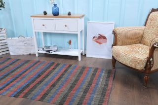 Handmade Vintage Runner Rug - Thumbnail