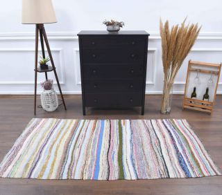 Handmade Vintage Kilim Rug - Thumbnail