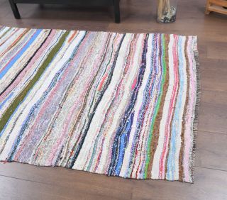 Handmade Vintage Kilim Rug - Thumbnail